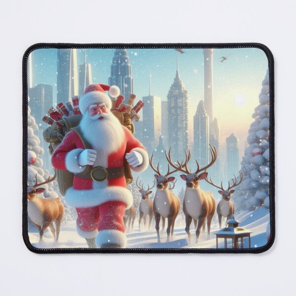 Item preview, Christmas holiday theme Dynamic running action Santa designed and sold by choder61.