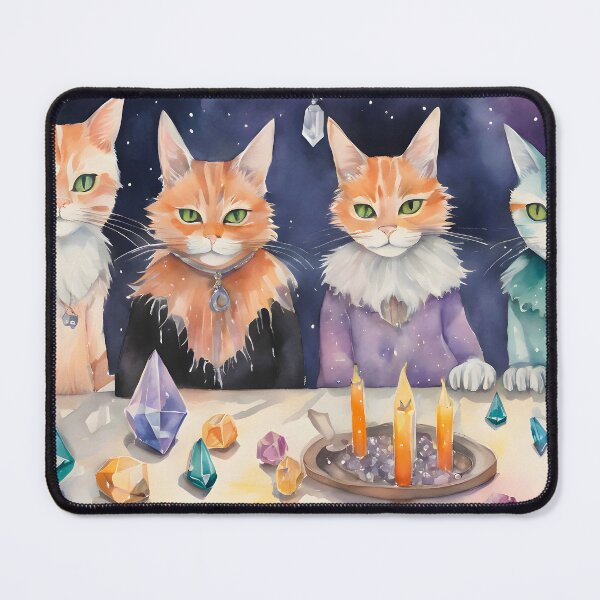 Item preview, Dressed up cats and crystals designed and sold by Shopatmarlow.