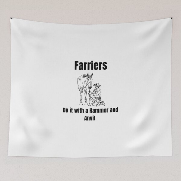 Item preview, Farriers Do it with a Hammer and Anvil designed and sold by TeesbyAngela.