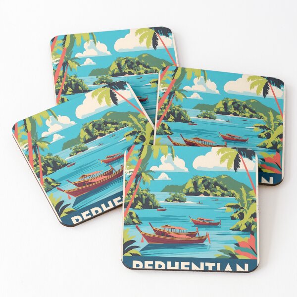 Item preview, Perhentian Islands Malaysia Vintage Travel Tourism designed and sold by TravelersGems.