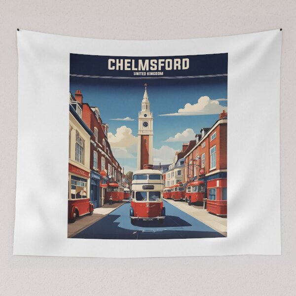 Item preview, Chelmsford United Kingdom Vintage Travel Tourism  designed and sold by TravelersGems.