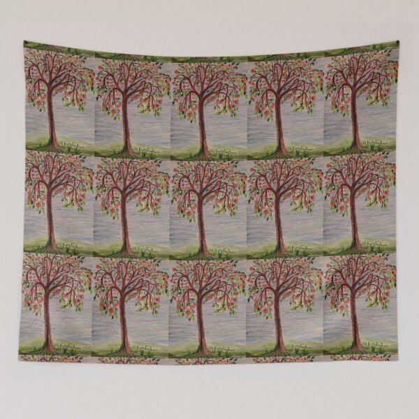 Item preview, pink flowered tree designed and sold by Nicholes  Dream Visions.