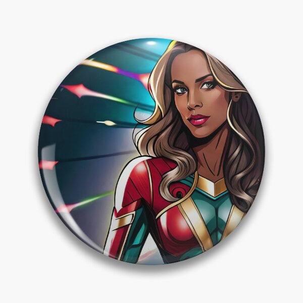 Item preview, Superhero Woman Fireworks Star Inspirational Animation Comic Designs designed and sold by Melan Designs.