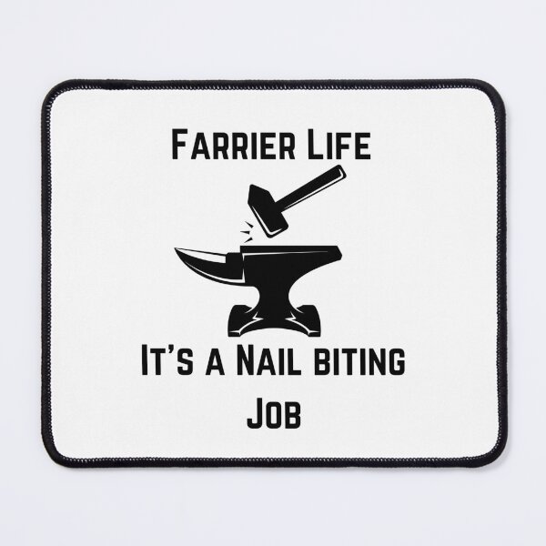 Item preview, Farrier Life: It's a Nail Biting Job designed and sold by TeesbyAngela.