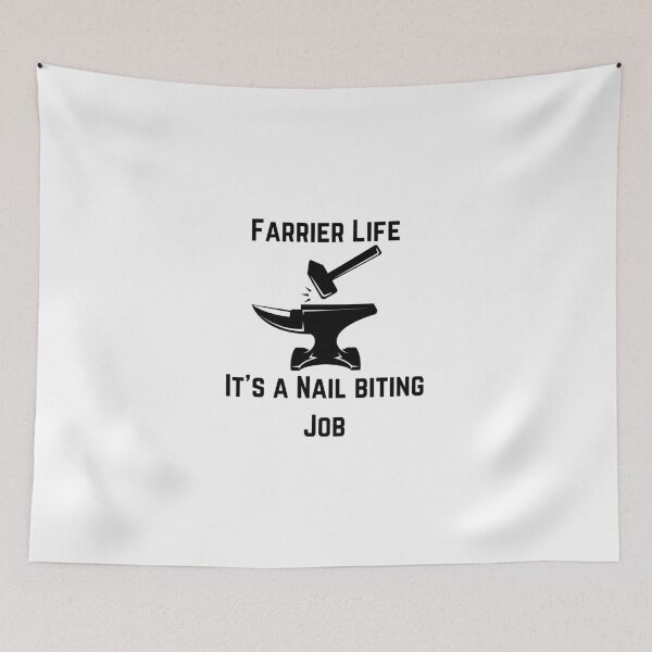 Item preview, Farrier Life: It's a Nail Biting Job designed and sold by TeesbyAngela.
