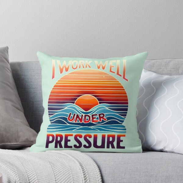 Item preview, I Work Well Under Pressure, typography designed and sold by maxmaj.
