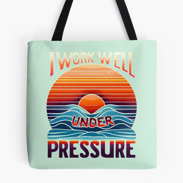 Item preview, I Work Well Under Pressure, typography designed and sold by maxmaj.