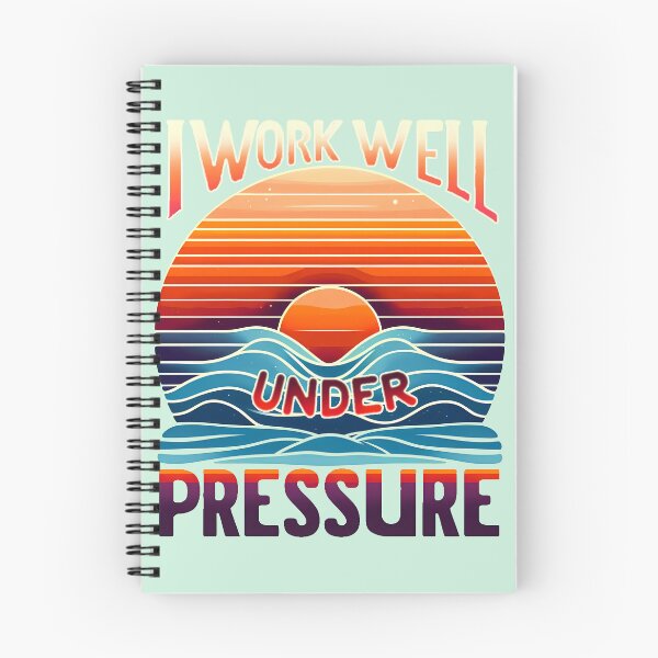 Item preview, I Work Well Under Pressure, typography designed and sold by maxmaj.