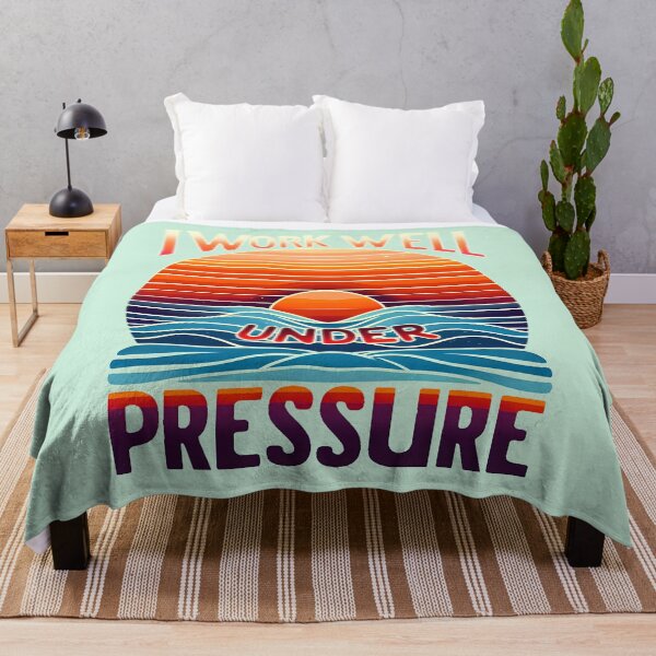Item preview, I Work Well Under Pressure, typography designed and sold by maxmaj.
