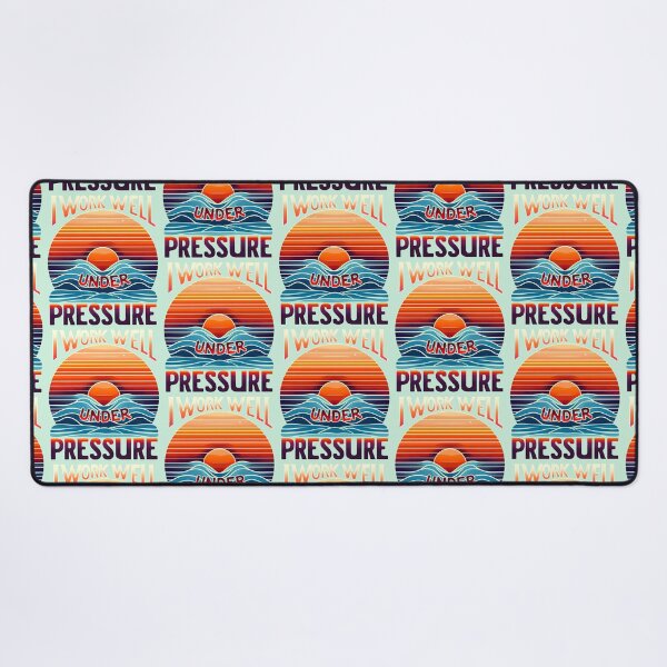 Item preview, I Work Well Under Pressure, typography designed and sold by maxmaj.