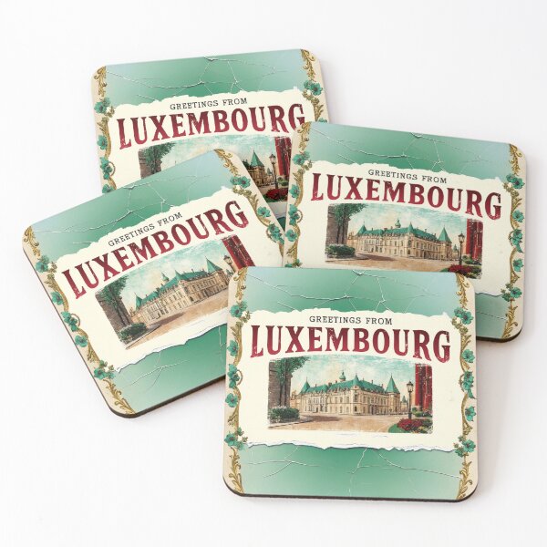 Item preview, Luxembourg Germany Vintage Travel Retro Postcard Design designed and sold by TravelPostcardGems.