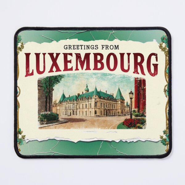Item preview, Luxembourg Germany Vintage Travel Retro Postcard Design designed and sold by TravelPostcardGems.