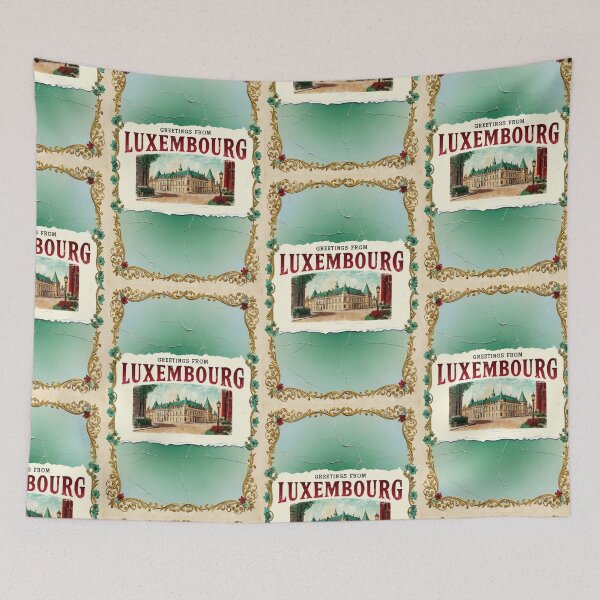 Item preview, Luxembourg Germany Vintage Travel Retro Postcard Design designed and sold by TravelPostcardGems.