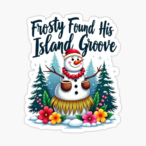 Artikel-Vorschau von Frosty hat seinen Island Groove gefunden, designt und verkauft von AlmondMerch.