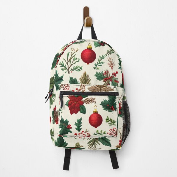 Item preview, Embroidery of flowers and Christmas baubles designed and sold by Ciervo Primavera.