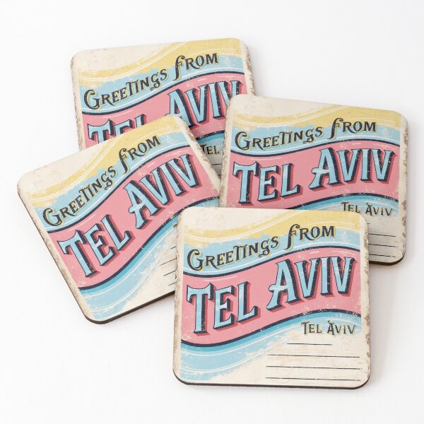 Item preview, Tel Aviv Australia Vintage Travel Retro Postcard Design designed and sold by TravelPostcardGems.