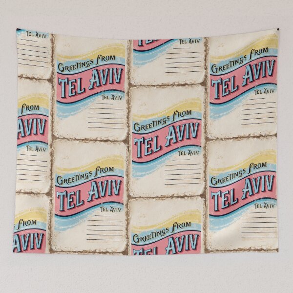 Item preview, Tel Aviv Australia Vintage Travel Retro Postcard Design designed and sold by TravelPostcardGems.