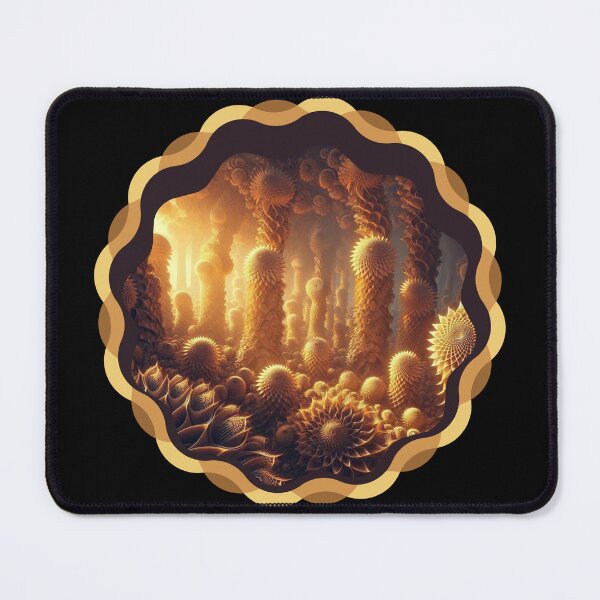 Item preview, Fractal Sunflower Forest in a Cave designed and sold by Vast-Designs.