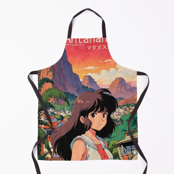 Item preview, Antananarivo Retro Anime Girl 80s Vintage Travel designed and sold by Retro-Anime9.