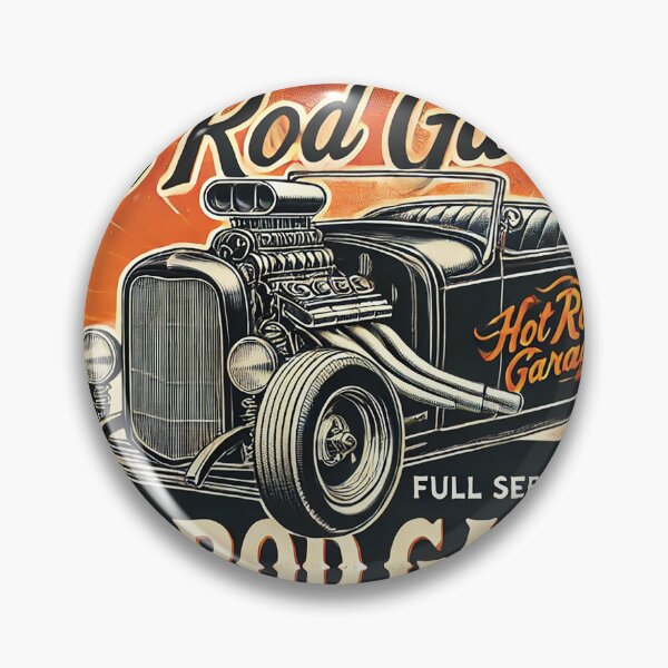 Item preview, Vintage Hot Rod Garage designed and sold by Random Designs.