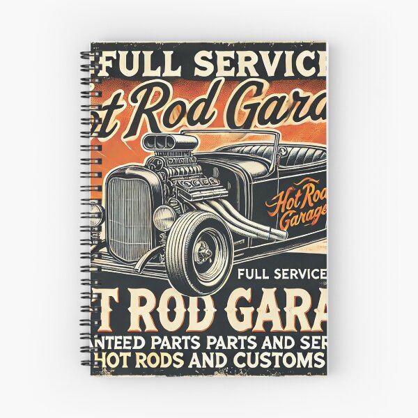Item preview, Vintage Hot Rod Garage designed and sold by Random Designs.