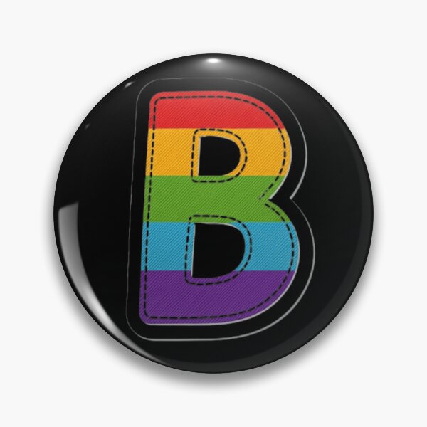 Item preview, Patch letter B rainbow designed and sold by StickersRyous.