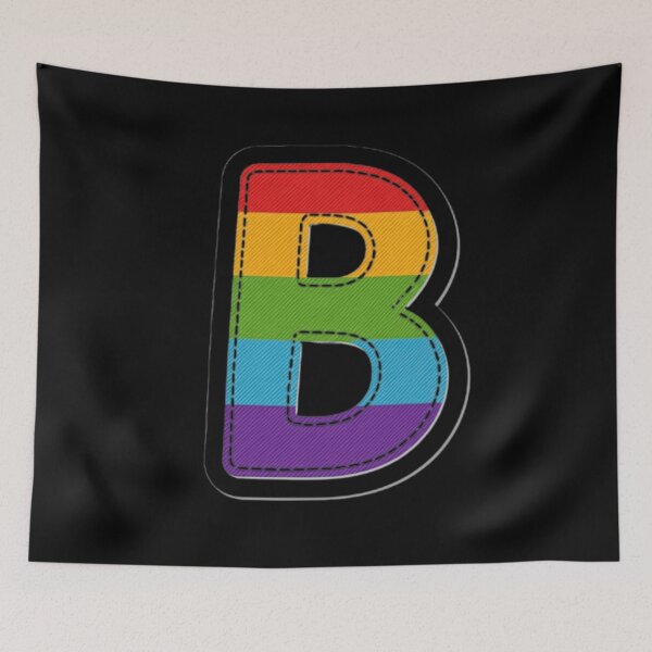 Item preview, Patch letter B rainbow designed and sold by StickersRyous.