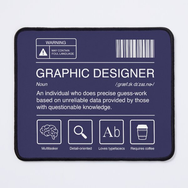 Item preview, Graphic Designer in White designed and sold by Hanreb.