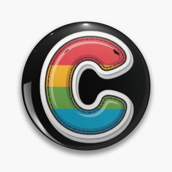 Item preview, Patch letter C rainbow designed and sold by StickersRyous.