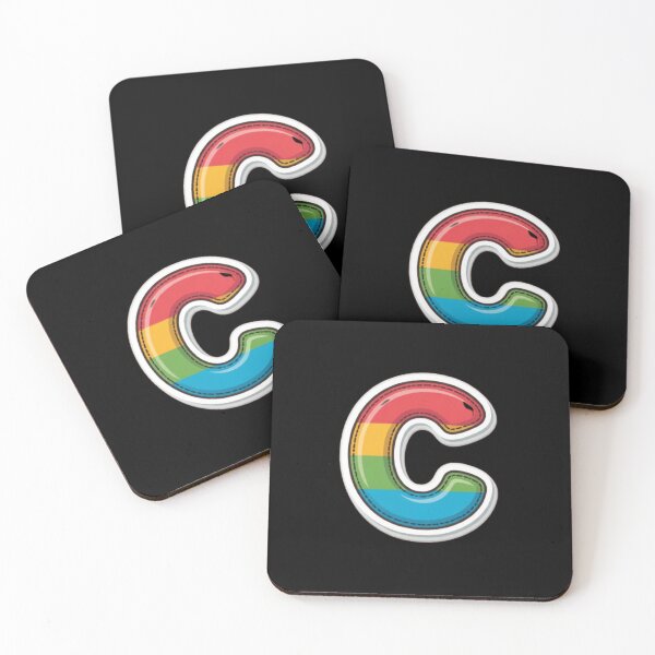 Item preview, Patch letter C rainbow designed and sold by StickersRyous.