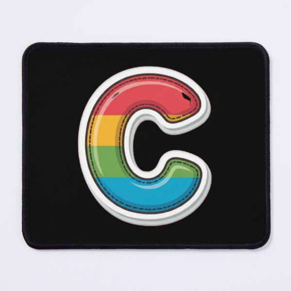 Item preview, Patch letter C rainbow designed and sold by StickersRyous.