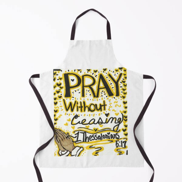 Item preview, "Pray without ceasing" verse art (1 Thessalonians 5:17) designed and sold by Create With Christ.
