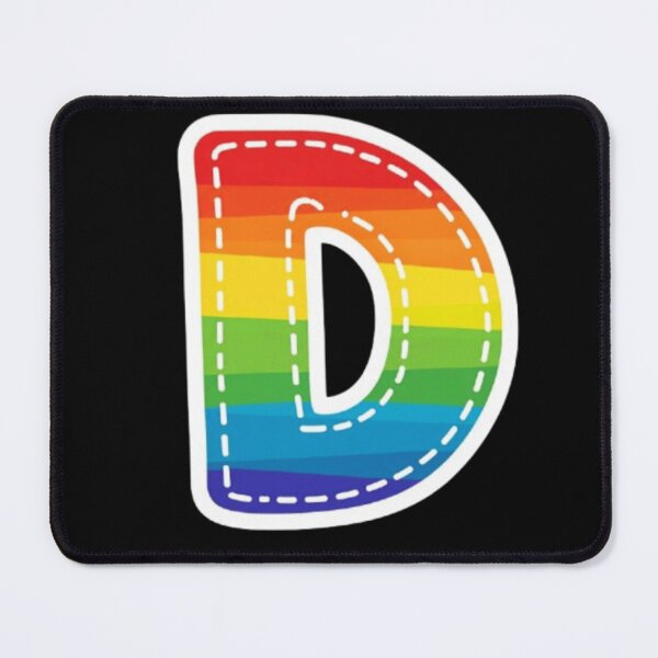 Item preview, Patch letter D rainbow designed and sold by StickersRyous.
