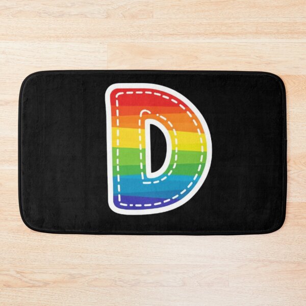 Item preview, Patch letter D rainbow designed and sold by StickersRyous.