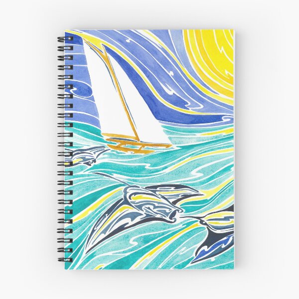 Item preview, Manta rays and Polynesian sail boat designed and sold by Andrea England.