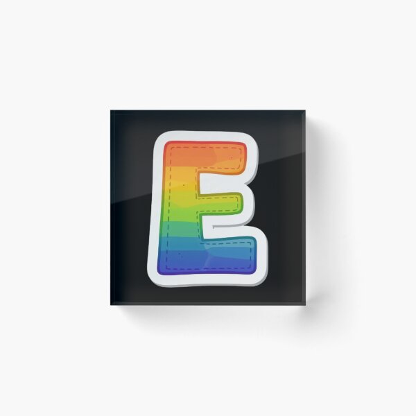 Item preview, Patch letter E rainbow designed and sold by StickersRyous.