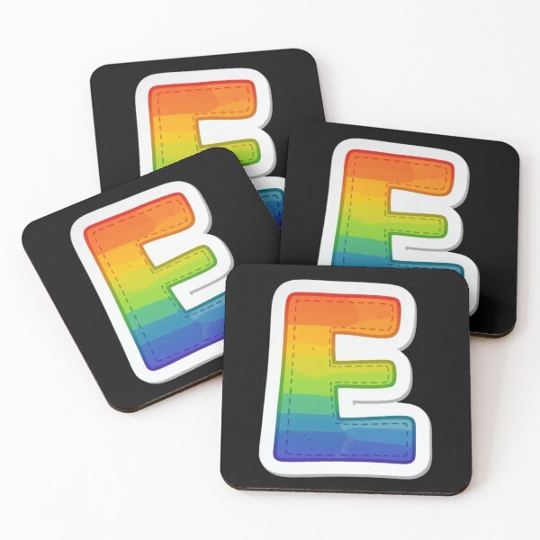 Item preview, Patch letter E rainbow designed and sold by StickersRyous.