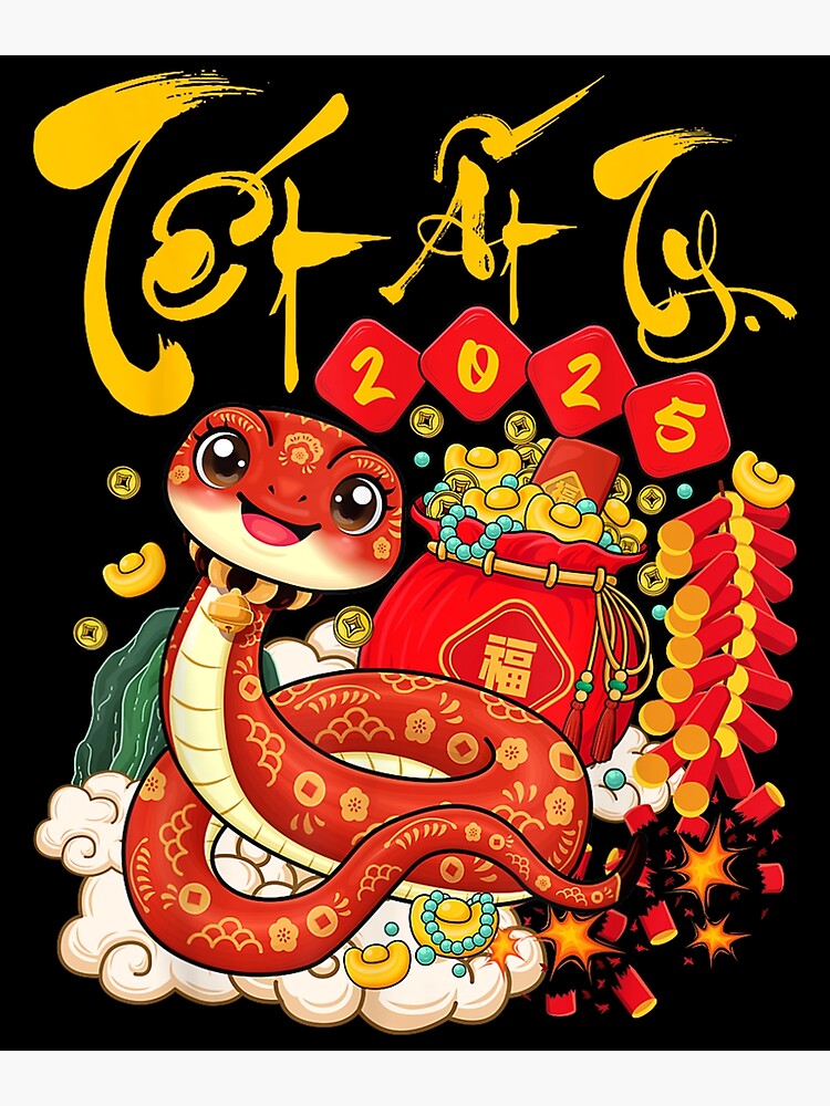 "YEAR OF THE SNAKE 2025 Chuc Mung Nam Moi Xuan At Ty 2025 Happy Tet ...