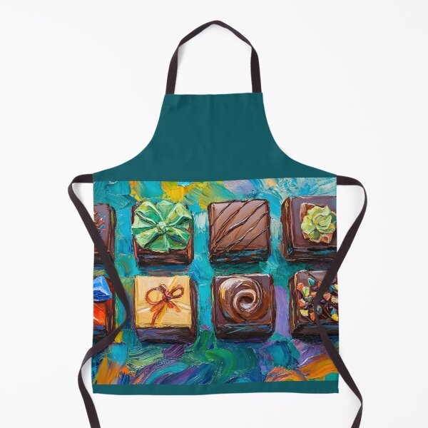 Item preview, Gourmet Chocolate Delight - Intricately Decorated Treats with Vibrant Mosaic Background Abstract AI Generated Art designed and sold by OlfactoART Studio.