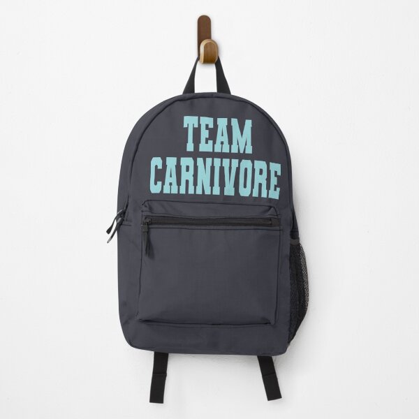 Item preview, Team Carnivore Light Blue Letters With Charcoal Background designed and sold by BassHeadMomma.