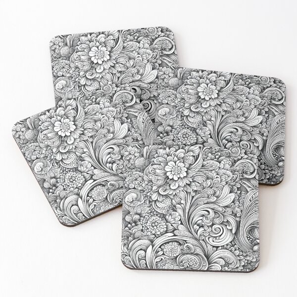 Item preview, luxuriant flora pattern designed and sold by aliraweb.