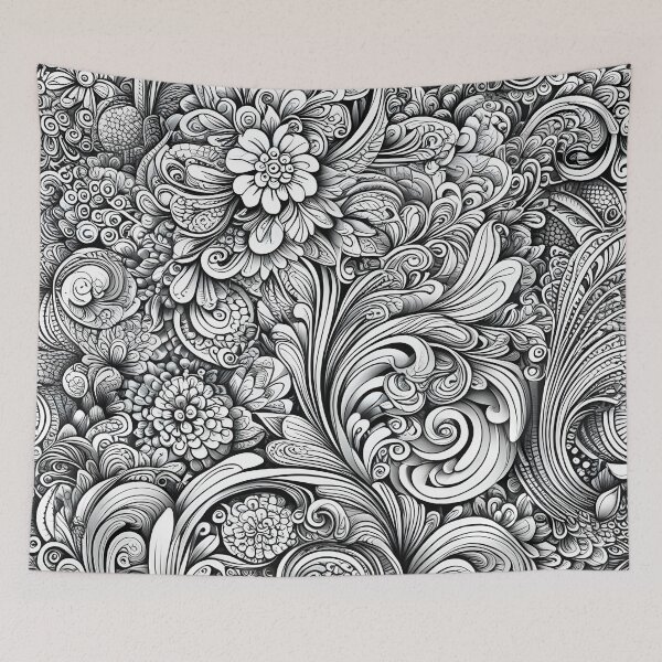 Item preview, luxuriant flora pattern designed and sold by aliraweb.