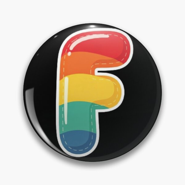 Item preview, Patch letter F rainbow designed and sold by StickersRyous.