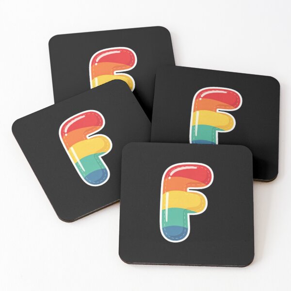 Item preview, Patch letter F rainbow designed and sold by StickersRyous.