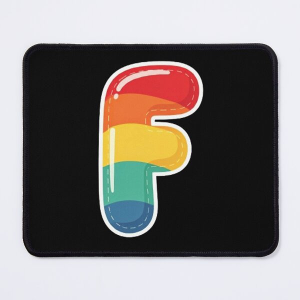 Item preview, Patch letter F rainbow designed and sold by StickersRyous.