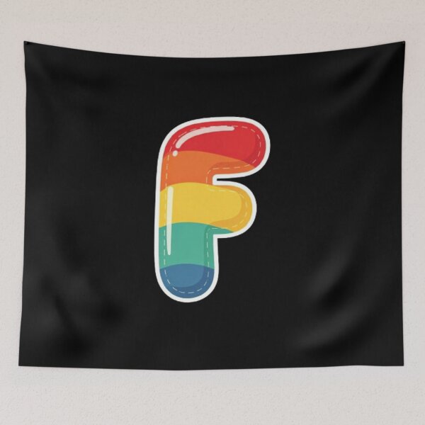 Item preview, Patch letter F rainbow designed and sold by StickersRyous.