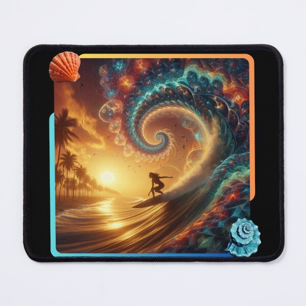 Item preview, Fractal Female Surfer designed and sold by Vast-Designs.