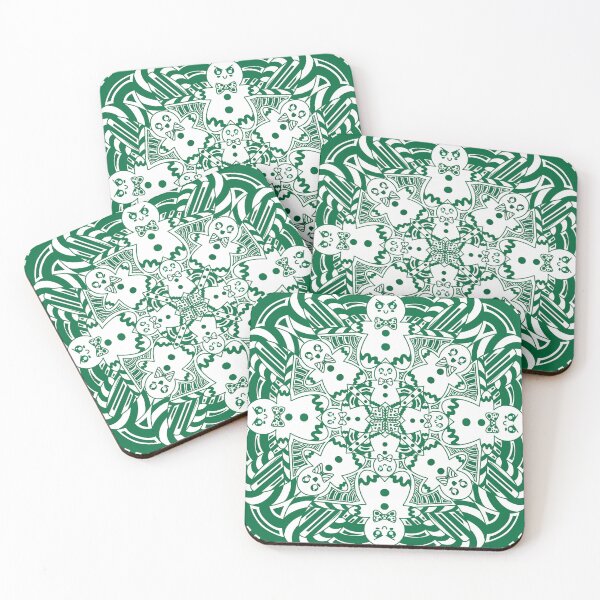 Item preview, Candy cane And Gingerbread Men In Green  designed and sold by missmann.