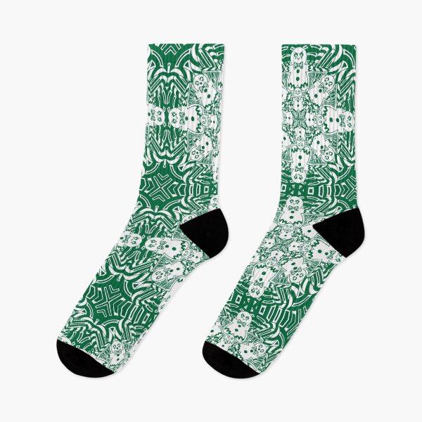 Item preview, Candy cane And Gingerbread Men In Green  designed and sold by missmann.