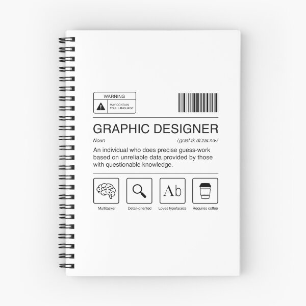 Item preview, Graphic Designer's Bio in Black designed and sold by Hanreb.